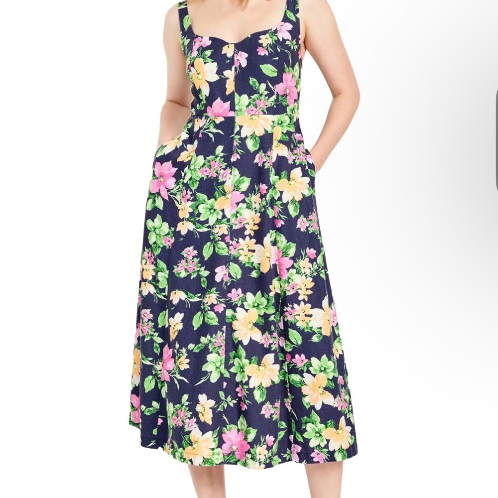 Old Navy Floral Dress - Navy and Multicolor